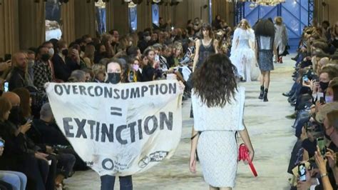 louis vuitton show protest|Louis Vuitton climate activist.